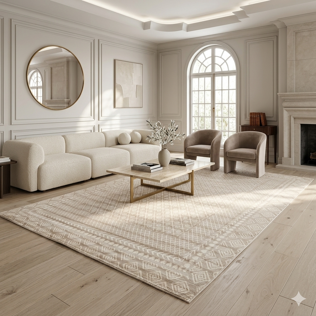 Anatolian Mist Neutral Turkish Rug -FS032
