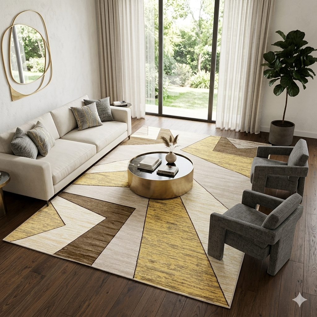 Cappadocia Stone Brown Turkish Rug  -FS034