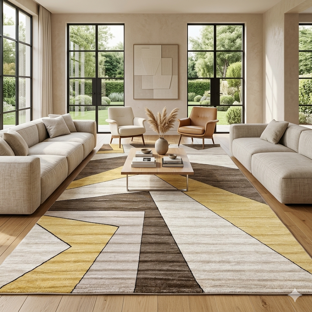 Cappadocia Stone Brown Turkish Rug  -FS034
