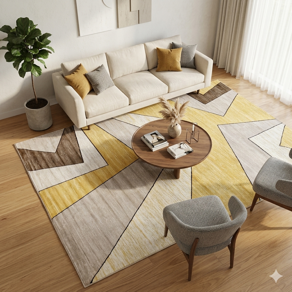 Cappadocia Stone Brown Turkish Rug  -FS034