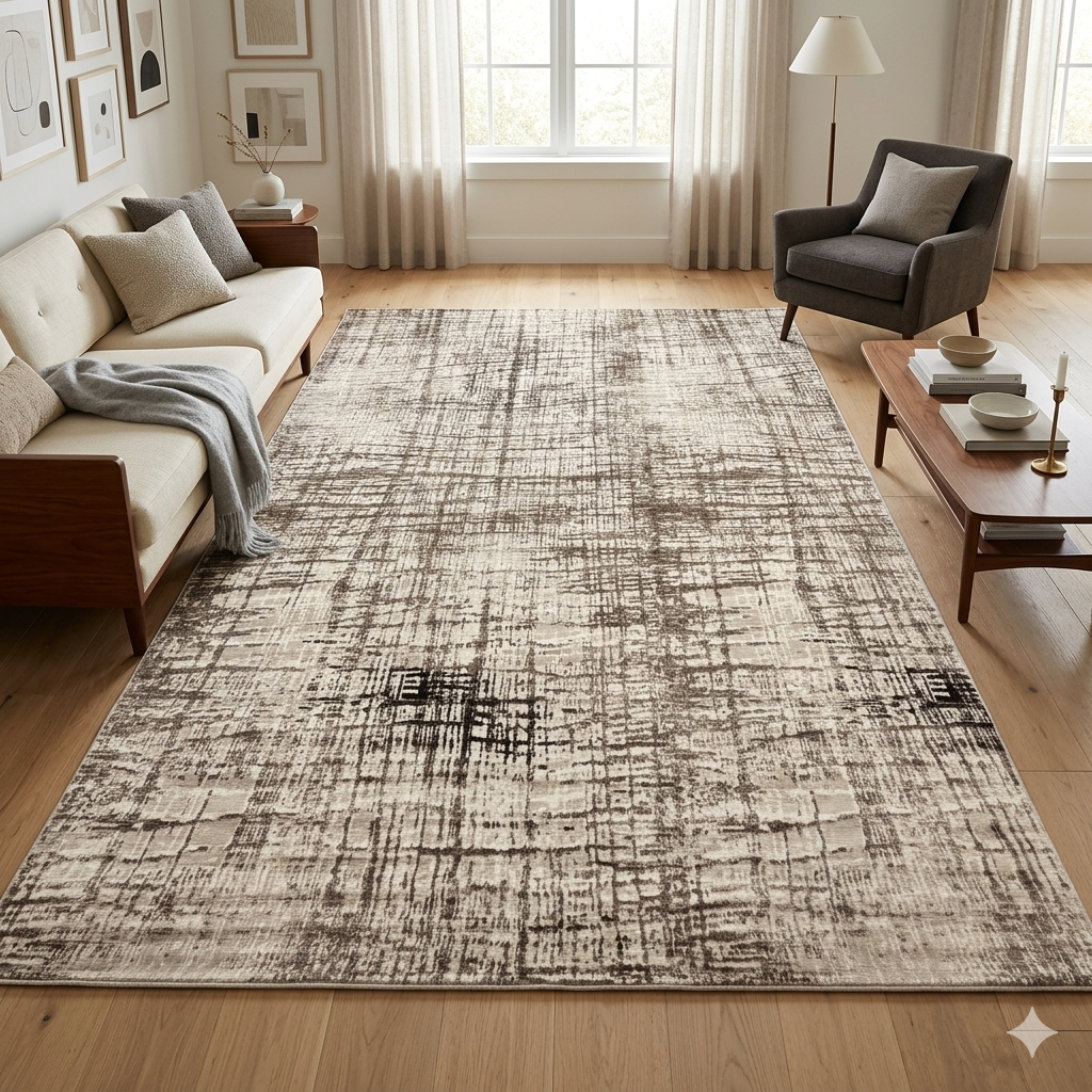 Istanbul Shadow Dark Modern Rug  -FS035