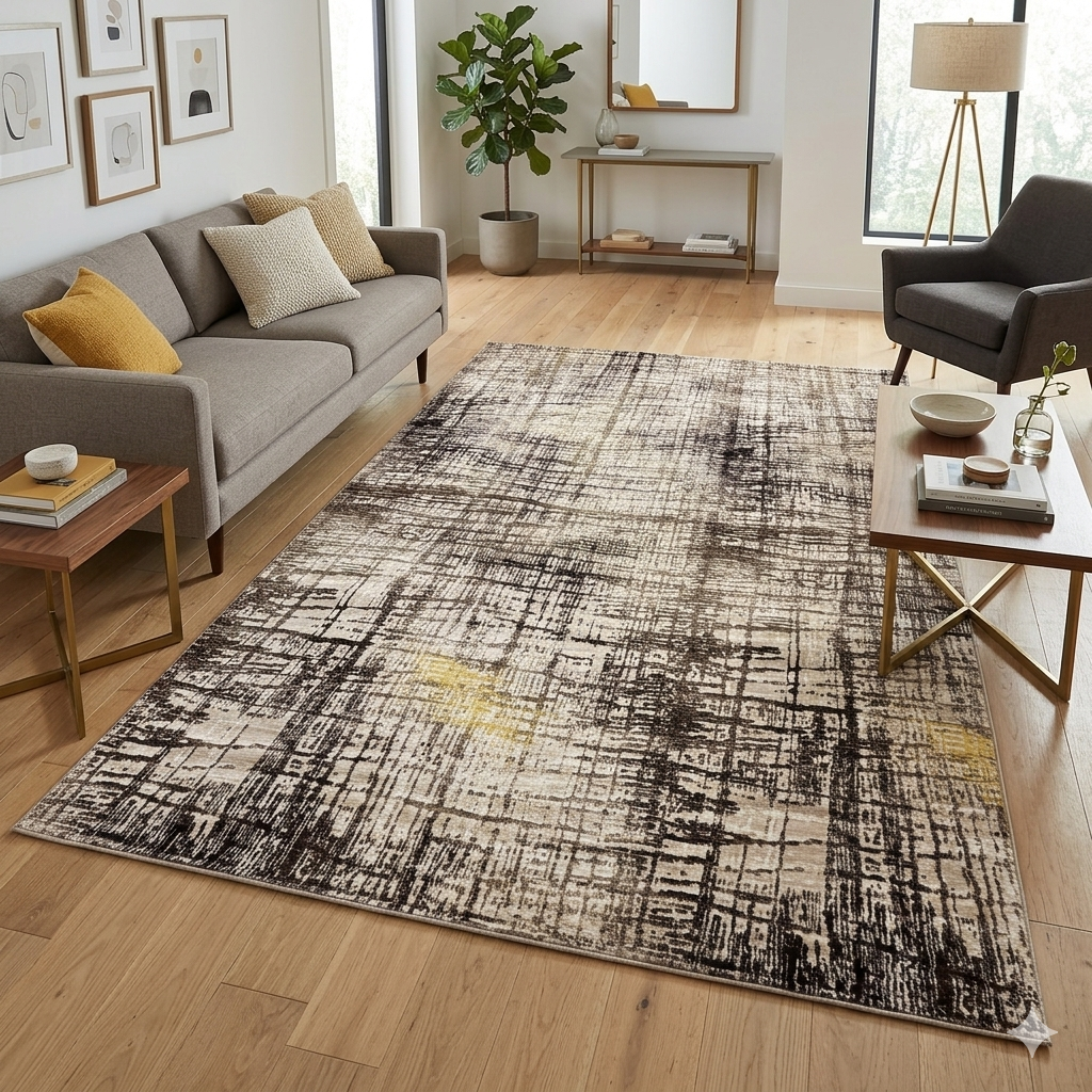 Istanbul Shadow Dark Modern Rug  -FS035