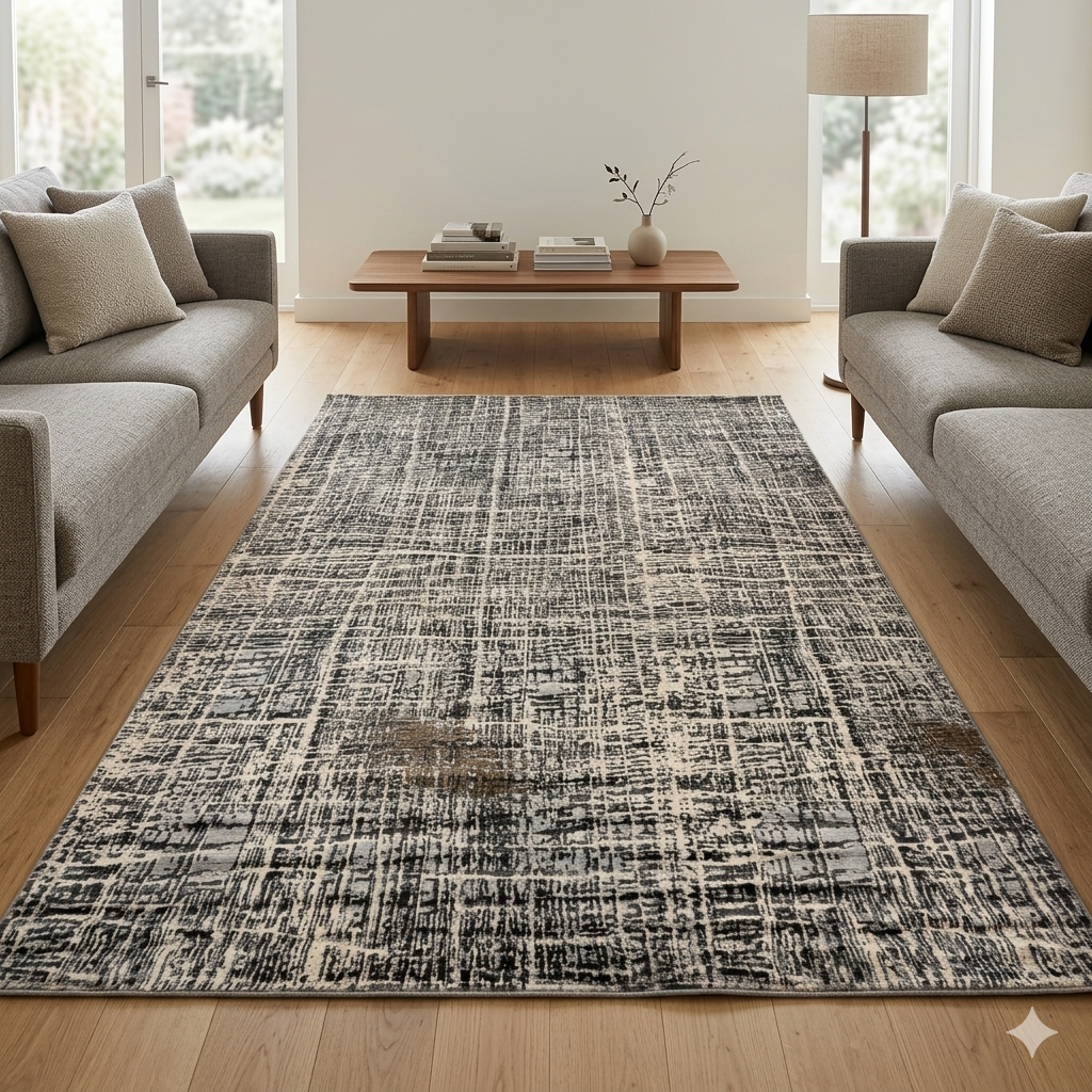 Istanbul Shadow Dark Modern Rug  -FS035