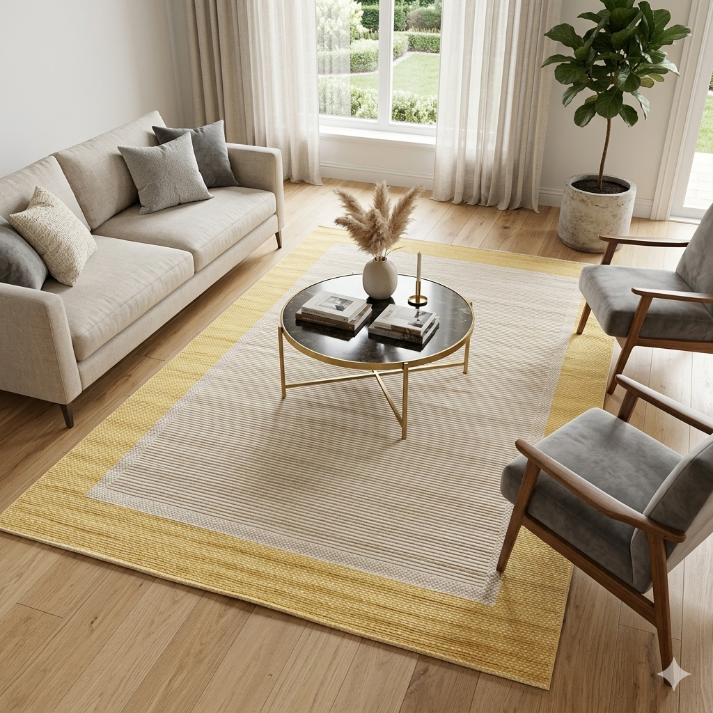Modern Grey & Neutral Area Rugs  -FS038